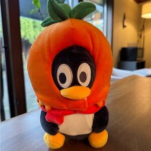 Tencent Penguin Plush Toy with Removable Pomelo Hood